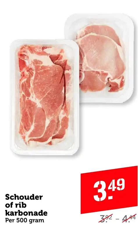 Schouder Of Rib Karbonade Per 500 Gram Aanbieding Bij Coop