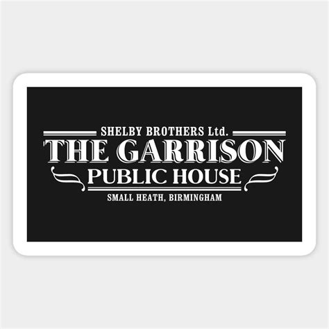 Funny Stickers Custom Stickers Garrison Pub Peaky Blinders