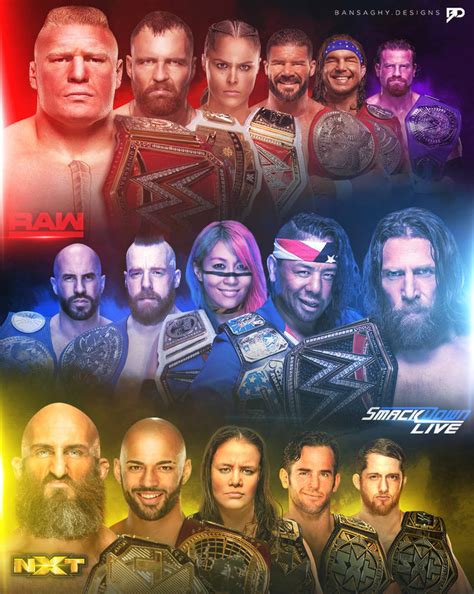 Wwe Year End Champions 2018 By Bansaghydesigns On Deviantart