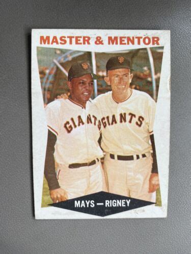 WILLIE MAYS 1960 Topps 7 Master Mentor Bill Rigney Baseball Card EBay