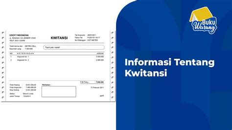 Kwitansi Pengertian Ciri Ciri Hingga Manfaatnya