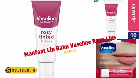 Temukan Manfaat Vaseline Rosy Lips Yang Jarang Diketahui Solider