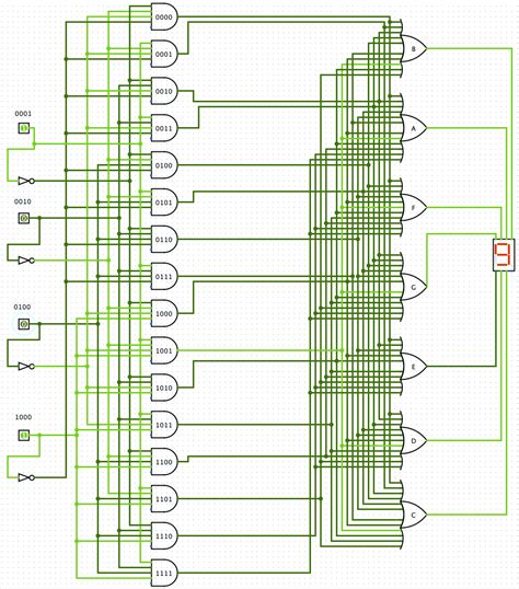 Circuit Diagram Of Seven Segment Decoder