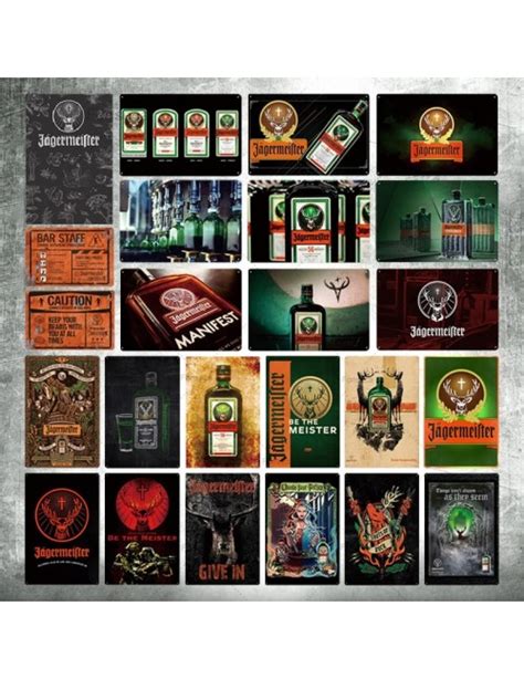 Jagermeister metalowy znak znaki blaszane metalowa płytka tablica