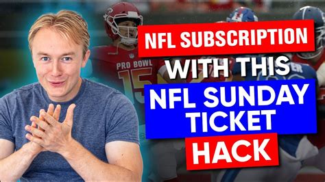 NFL Subscription With This NFL Sunday Ticket Hack YouTube