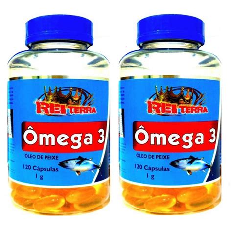 Kit 2 Ômega 3 1000mg 240 cápsulas Rei Terra Submarino