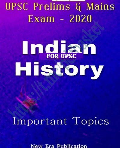 Indian History Important Topics For UPSC Prelims And Mains PDF Education