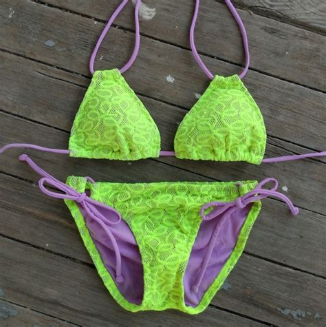 Victorias Secret Swim New Victorias Secret Neon Green Bikini