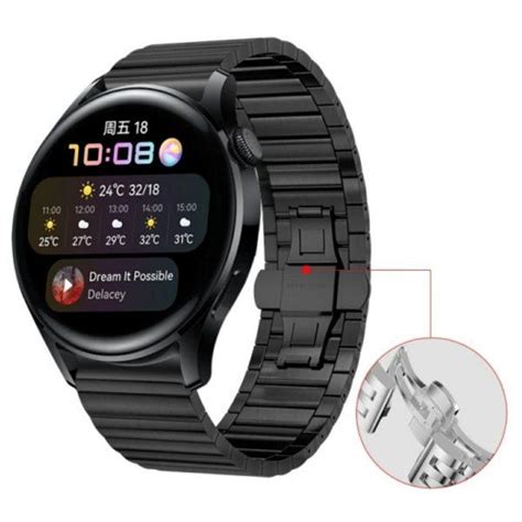 Metalna Ekskluziv Crna Narukvica 22 Mm Samsung Watch Huawei Watch