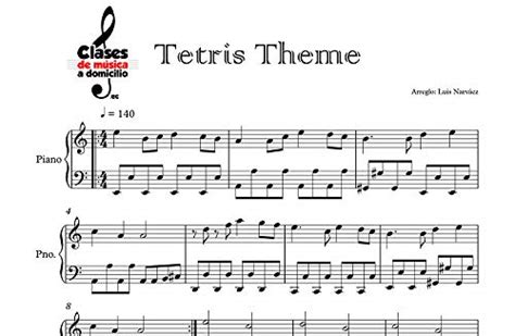 Tetris Theme - Sheet Music for Piano: Instrumental Version (Sheet Music ...