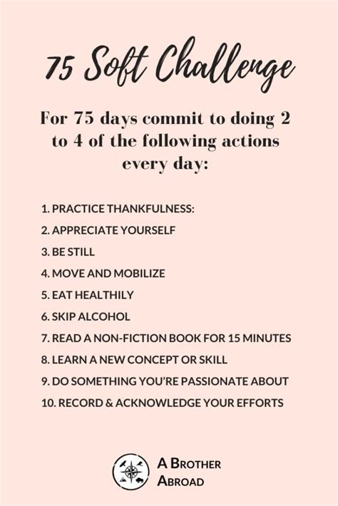 75 Soft Challenge A Complete Guide To The Healthiest Simplest