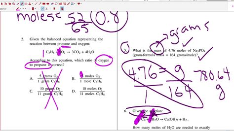 MOLES REGENTS TYPE QUESTIONS REVIEW YouTube