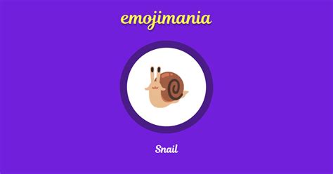 🐌 Snail emoji Copy & Paste - Emojimania