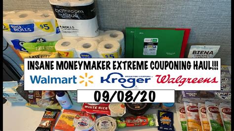 Insane Moneymaker Extreme Couponing Haul Walmart Kroger