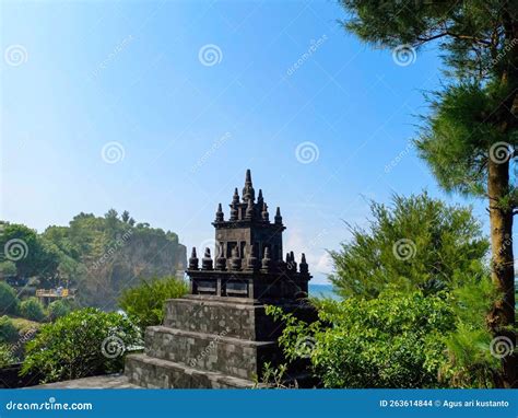 Beautiful Temple at Ngobaran Beach Stock Photo - Image of building ...