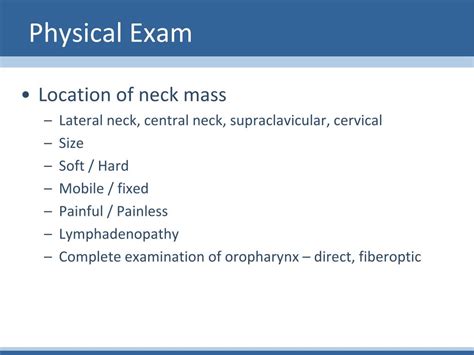 Ppt Evaluation Of The Neck Mass Powerpoint Presentation Free