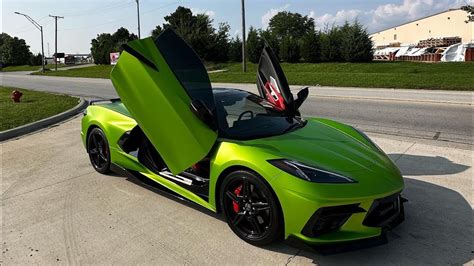 INSANE Corvette C8 Wrapped In Lime Green YouTube