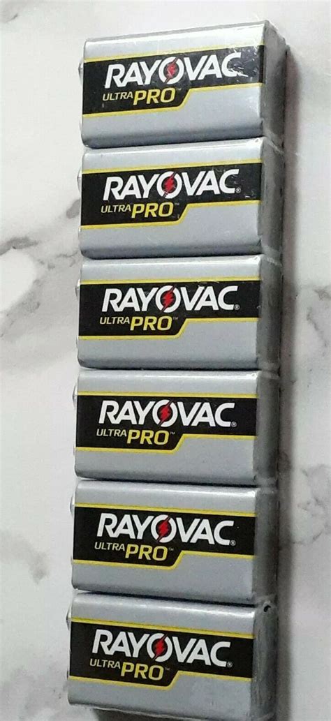 Al9v 6 Ultra Pro Alkaline 9v Batteries Rayovac 9 Volt 6 Pack Ebay