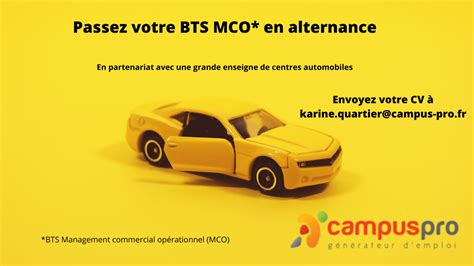 Passez Votre Bts Mco En Alternance