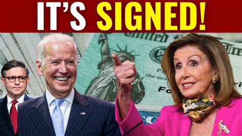 🔥signed Biden Social Security Increase For 2024 4th Stimulus Check Update Approved Youtube