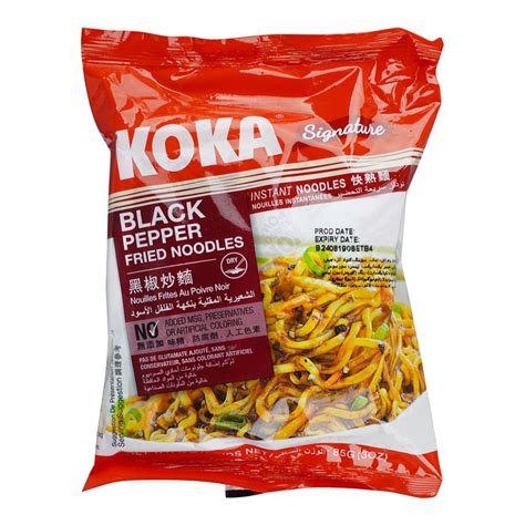 Purchase Koka Black Pepper Fried Noodles 85g Online At Special Price