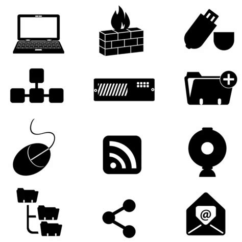 Computer and technology icons Stock Vector Image by ©soleilc #5984991