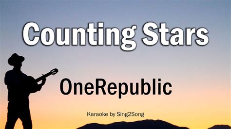 OneRepublic Counting Stars Karaoke Version YouTube