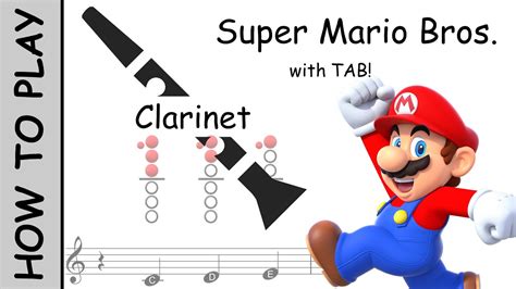 How To Play The Mario Theme On Clarinet Notes With Tab Youtube