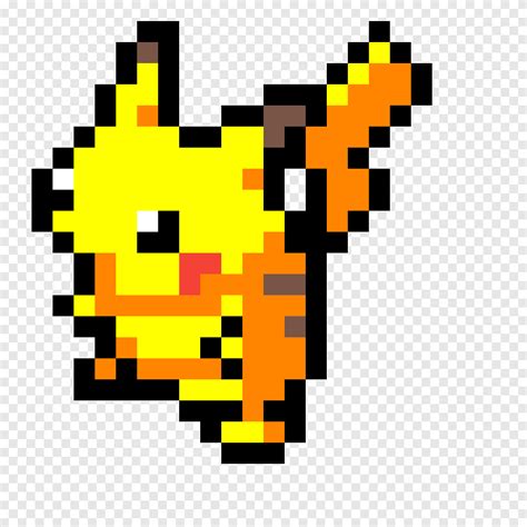 Easy Pikachu Pixel Art Grid