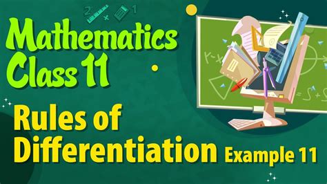 Rules Of Differentiation Example 11 Derivatives Class 11 NCERT