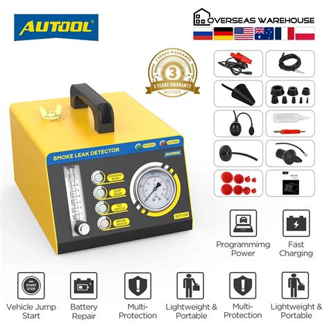 AUTOOL SDT208 Car Smoke Leak Detector EVAP System Tester For