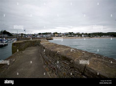 Saundersfoot Pembrokeshire Wales Uk Harbour Harbor Stock Photo Alamy