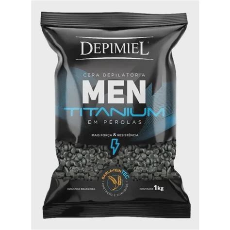 Cera Depimiel Men Titanium Kg Granulada Sistema Espanhol Depila O