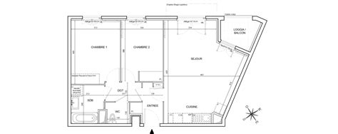 Plan Appartement T3 De 63 30 M² Neuf Résidence « Le Domaine Constance