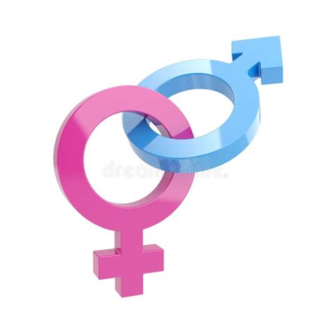 3d Male And Female Gender Symbols Stock Illustration Illustration Of