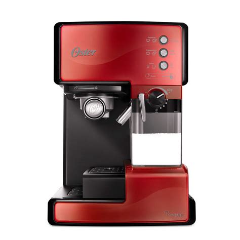 Cafetera Expreso Capuchino Prima Latte Roja Oster Bvstem