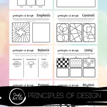 Principles Of Design Packet By Simply Art Ed TPT