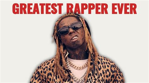 5 Reasons Lil Wayne Is The Greatest Rapper Of All Time Youtube