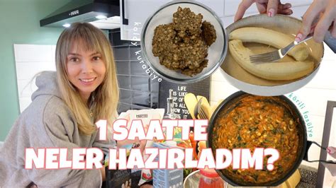 1 SAATTE HAFTALIK YEMEK SAĞLIKLI PRATİK TARİFLER YouTube