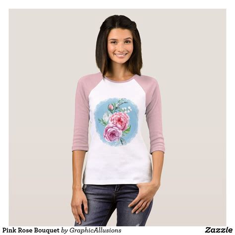 Pink Rose Bouquet T Shirt T Shirt Flowers Floral Tshirts Clothes