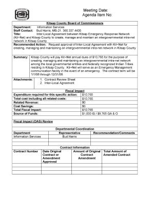 Fillable Online Agreement Kitsap County Government Fax Email Print