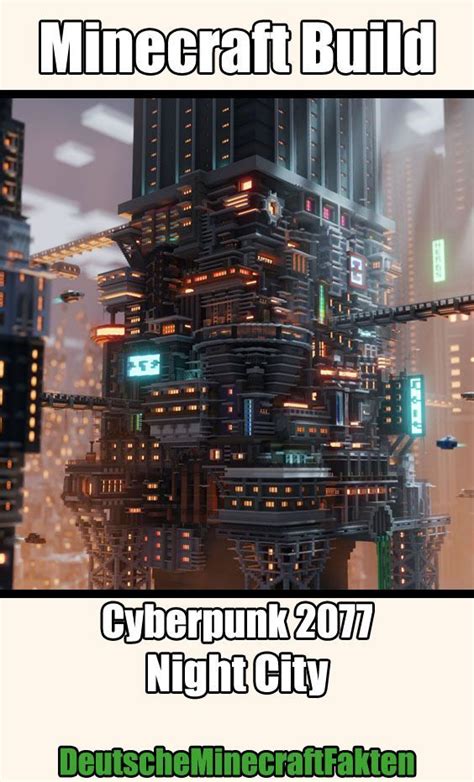 Minecraft Build Night City Cyberpunk 2077 Artofit