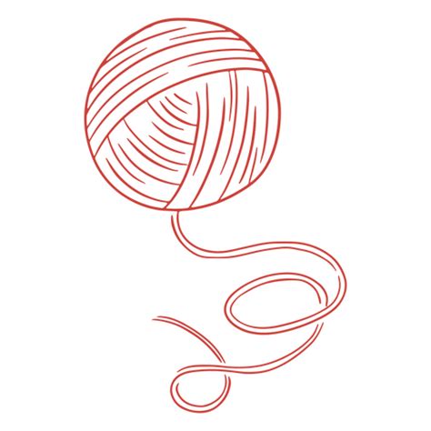 Red Ball Of Yarn Png And Svg Design For T Shirts