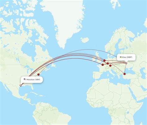 All Flight Routes From Houston To Kiev Kyiv IAH To KBP Flight Routes