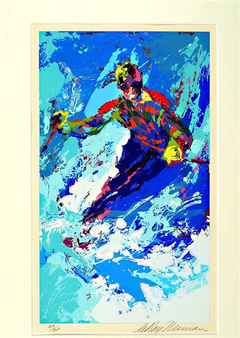 At Auction LeRoy Neiman Serigraph Skier Number 213 300