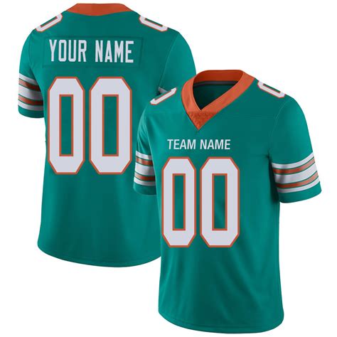 Custom Miami Dolphins Stitched American Football Jerseys Personalize B– CustomName Store