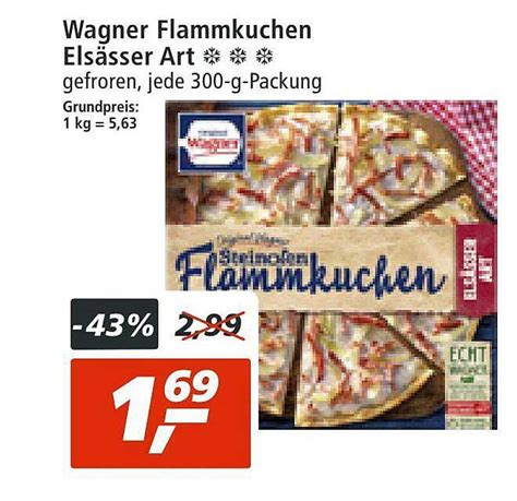 Wagner Flammkuchen Elsässer Art Angebot bei Real 1Prospekte de