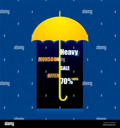 Heavy Monsoon Offer Banner Design Stock Vector Image And Art Alamy