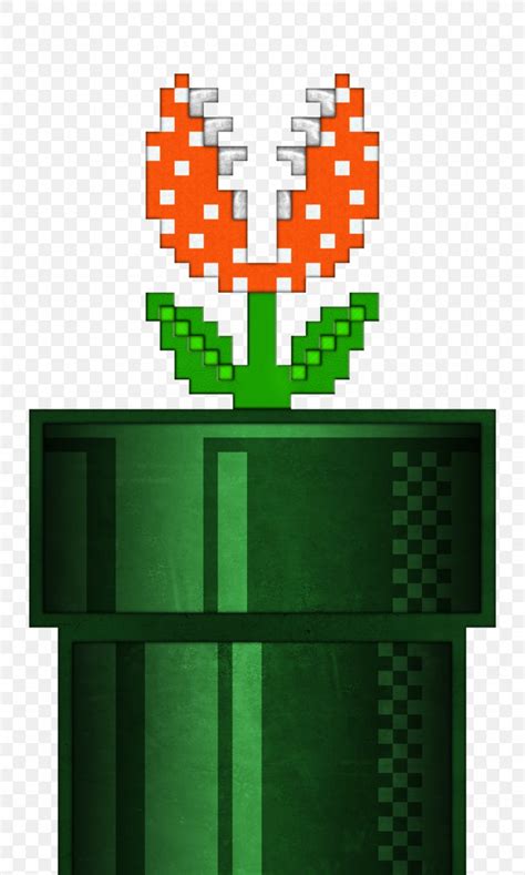 Super Mario Bros 8 Bit Piranha Plant Png 1024x1707px Super Mario