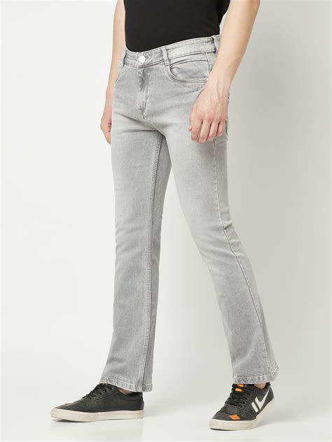 Light Grey Bootcut Jeans Crimsoune Club